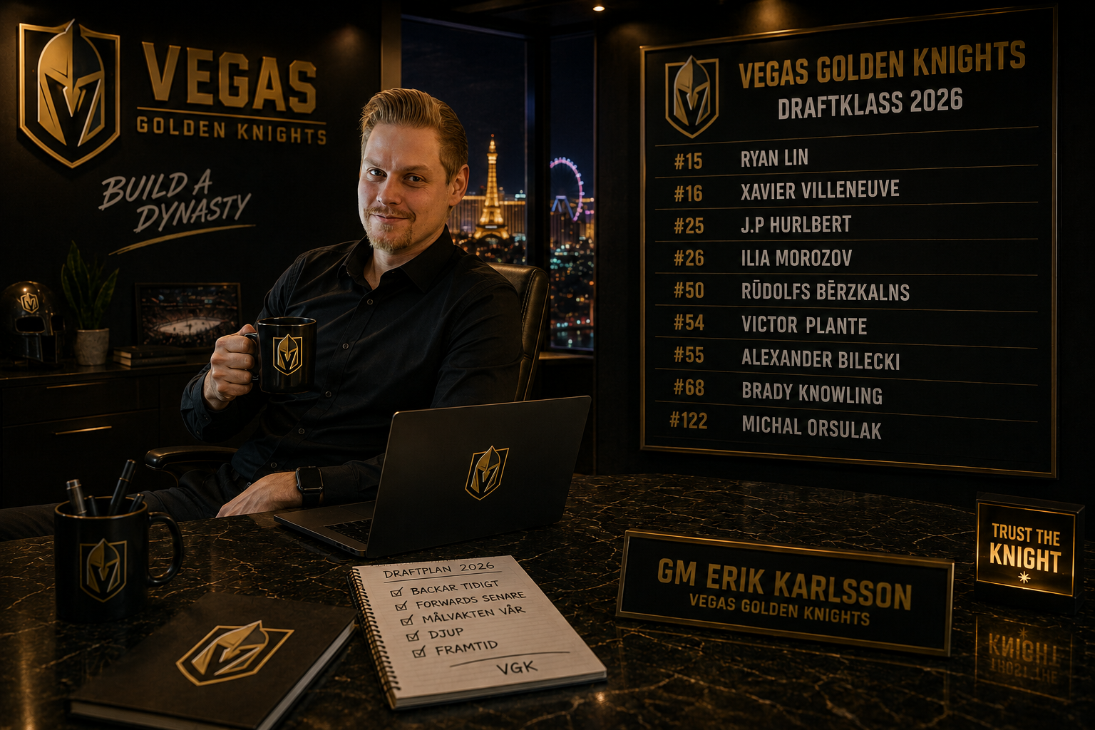 Vegas Golden Knights summerar draften 2026: ”Vi fick spelarna vi ville ha”
